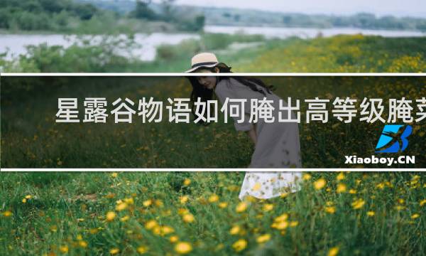 星露谷物语如何腌出高等级腌菜