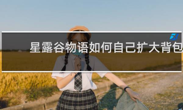 星露谷物语如何自己扩大背包