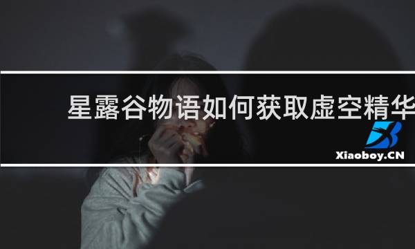 星露谷物语如何获取虚空精华