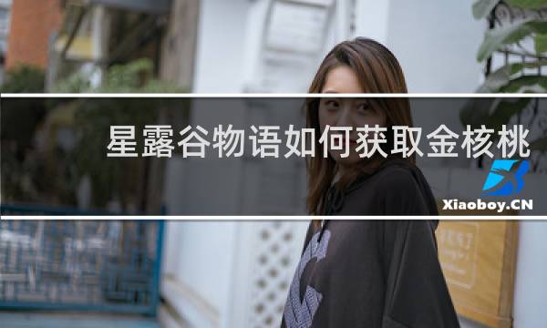 星露谷物语如何获取金核桃