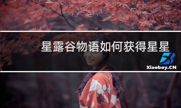 星露谷物语如何获得星星