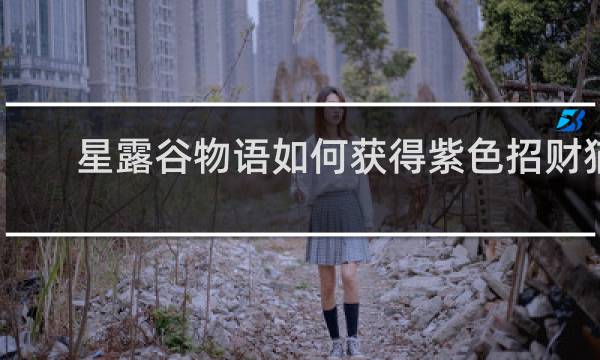 星露谷物语如何获得紫色招财猫