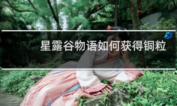 星露谷物语如何获得铜粒