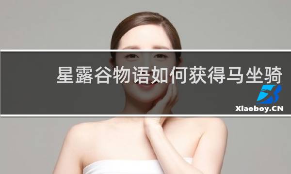 星露谷物语如何获得马坐骑