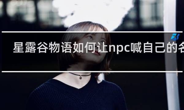 星露谷物语如何让npc喊自己的名字