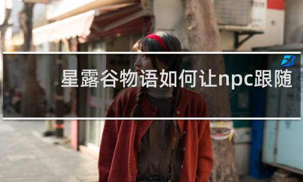 星露谷物语如何让npc跟随
