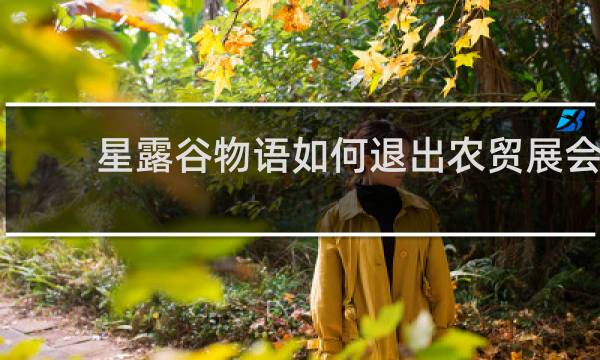 星露谷物语如何退出农贸展会