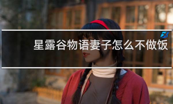 星露谷物语妻子怎么不做饭