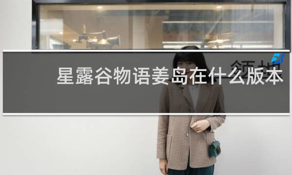 星露谷物语姜岛在什么版本