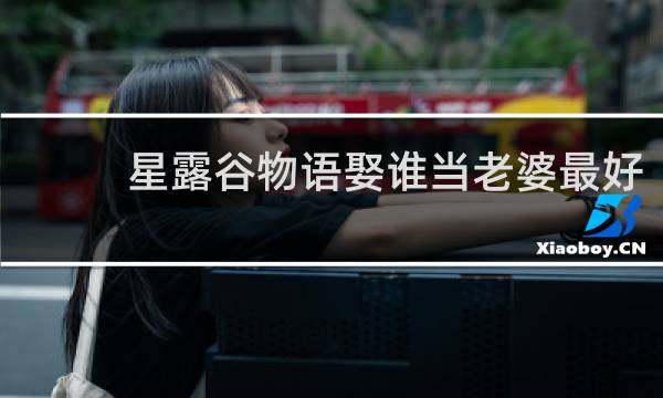 星露谷物语娶谁当老婆最好