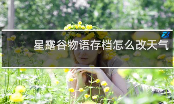 星露谷物语存档怎么改天气