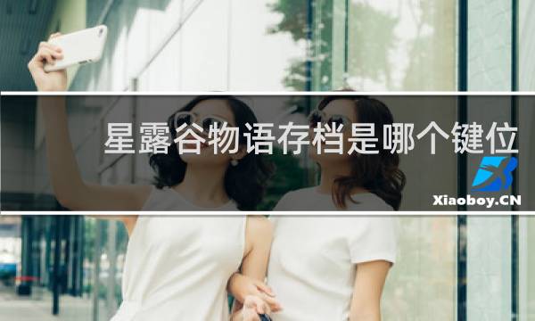 星露谷物语存档是哪个键位