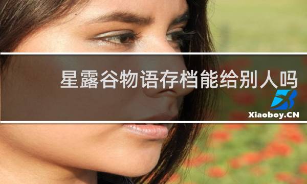 星露谷物语存档能给别人吗