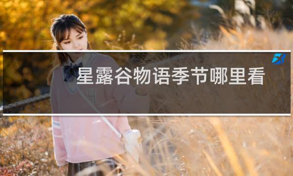 星露谷物语季节哪里看