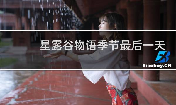 星露谷物语季节最后一天