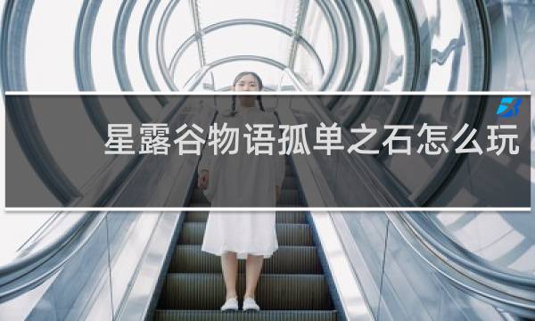 星露谷物语孤单之石怎么玩