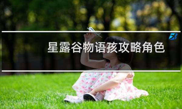 星露谷物语孩攻略角色