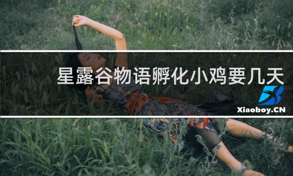 星露谷物语孵化小鸡要几天