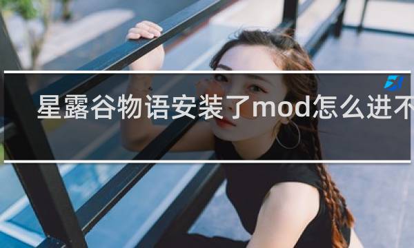 星露谷物语安装了mod怎么进不去