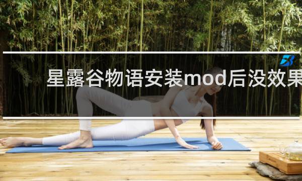 星露谷物语安装mod后没效果