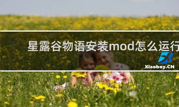 星露谷物语安装mod怎么运行