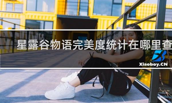 星露谷物语完美度统计在哪里查看