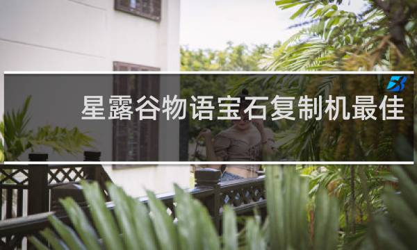 星露谷物语宝石复制机最佳