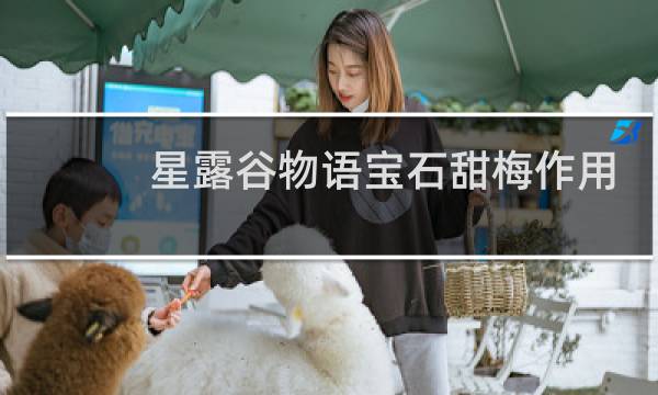 星露谷物语宝石甜梅作用