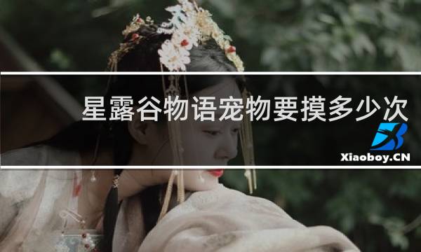 星露谷物语宠物要摸多少次