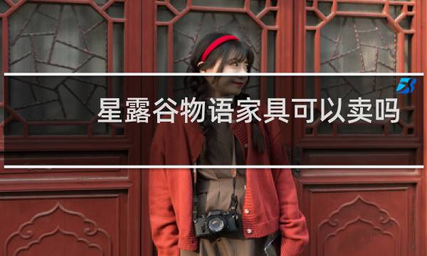 星露谷物语家具可以卖吗