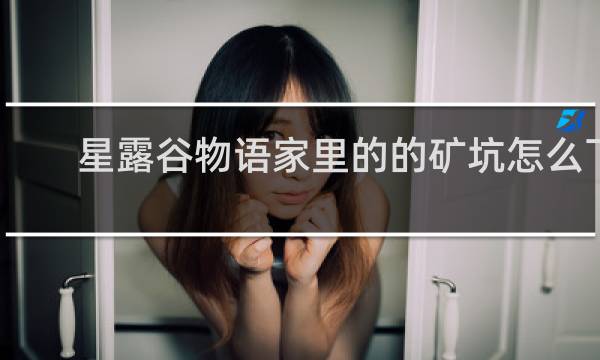 星露谷物语家里的的矿坑怎么下