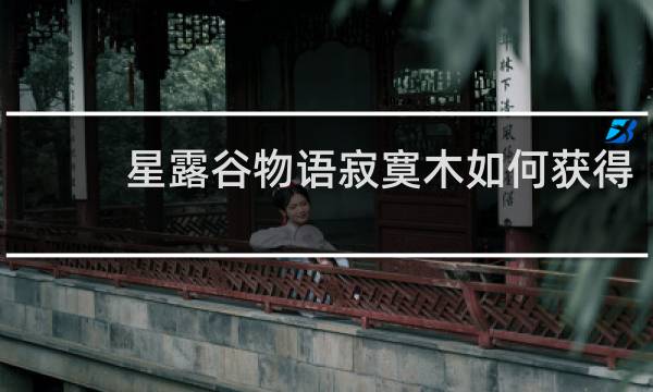 星露谷物语寂寞木如何获得