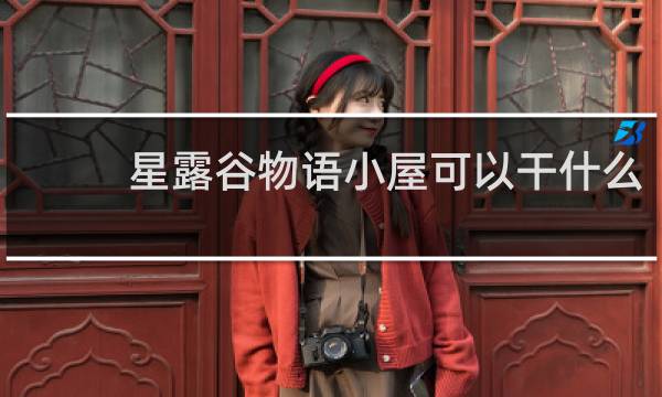 星露谷物语小屋可以干什么