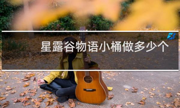 星露谷物语小桶做多少个