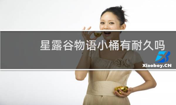 星露谷物语小桶有耐久吗