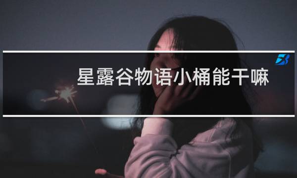 星露谷物语小桶能干嘛
