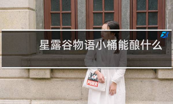 星露谷物语小桶能酿什么