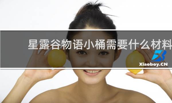 星露谷物语小桶需要什么材料