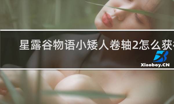 星露谷物语小矮人卷轴2怎么获得