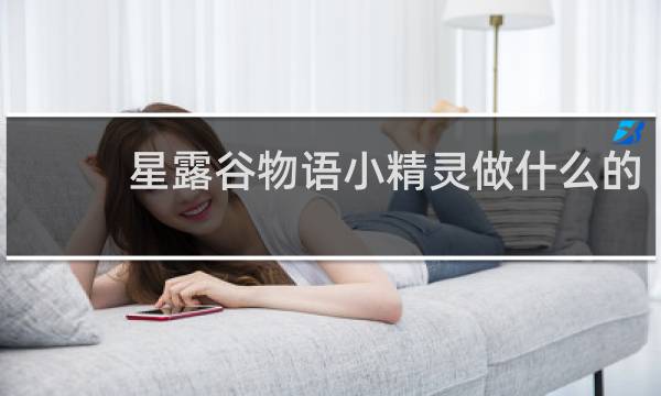 星露谷物语小精灵做什么的