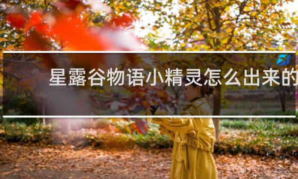 星露谷物语小精灵怎么出来的