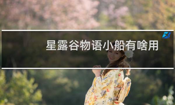 星露谷物语小船有啥用