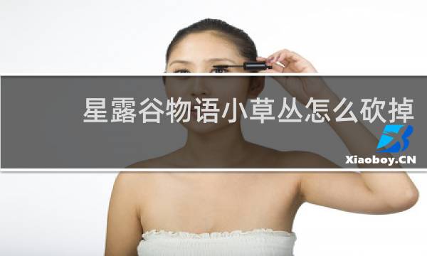 星露谷物语小草丛怎么砍掉