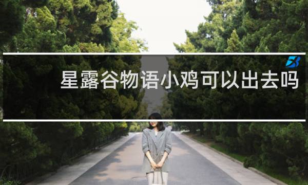 星露谷物语小鸡可以出去吗