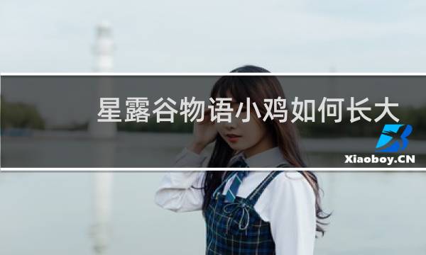 星露谷物语小鸡如何长大