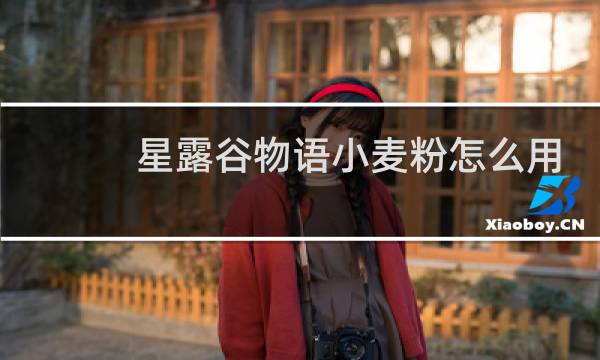 星露谷物语小麦粉怎么用