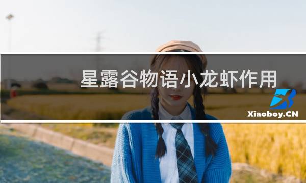 星露谷物语小龙虾作用