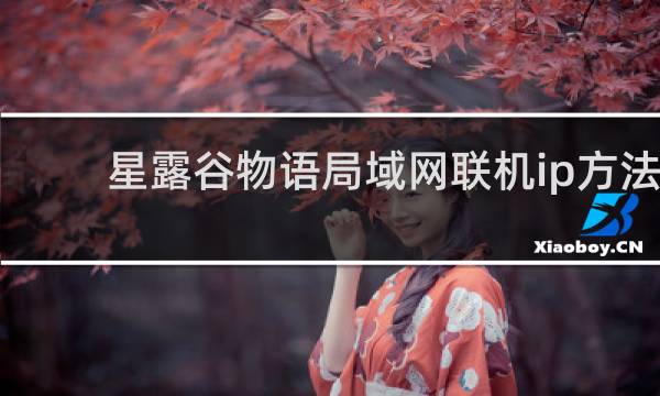 星露谷物语局域网联机ip方法