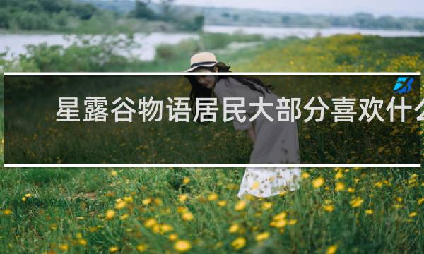 星露谷物语居民大部分喜欢什么