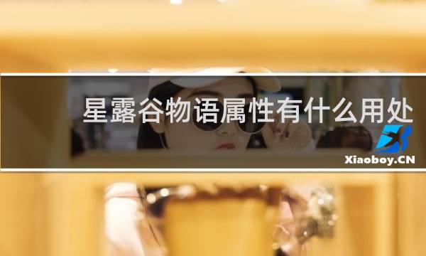 星露谷物语属性有什么用处